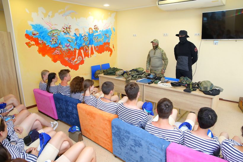 Camps in the TOT of Crimea as an instrument of indoctrination and militarisation of Ukrainian children.  Examples in June 2024 - картинка 3