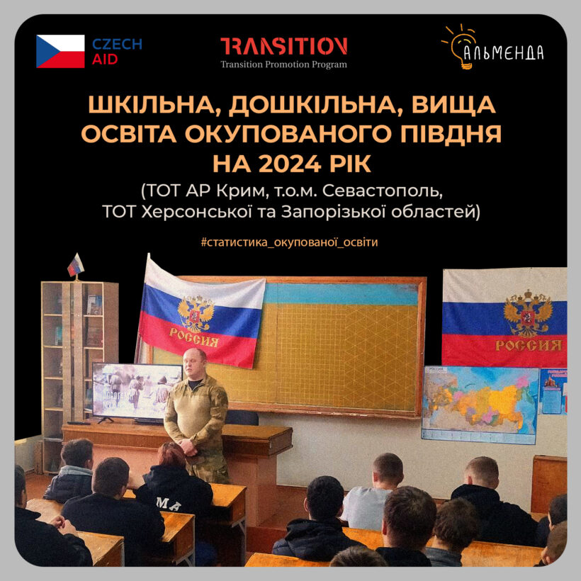 Статистичні дані освітнього поля за 2024 р. на ТОТ АР Крим, Херсонської, Запорізької області - картинка 1